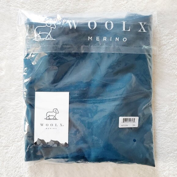 Woolx Marilyn Flowy Midi Skirt Merino Wool Blend Teal Small - Picture 9 of 11